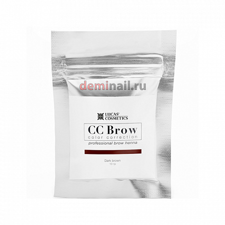 Хна для бровей CC Brow (dark brown) в саше (темно-коричневый), 10 гр