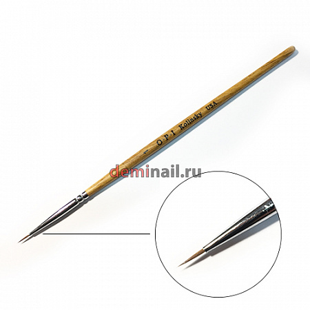 Кисть для дизайна деревянная ручка OPI №1
