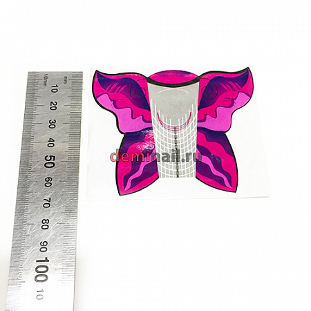 Формы ST-8044 бабочка малиновая 20 шт в упаковке