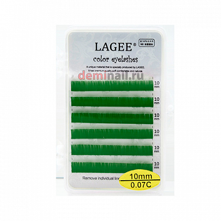 Цветные ресницы Lagee 0,1мм, изгиб D