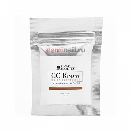 Хна для бровей CC Brow (grey brown) в саше (серо-коричневый), 10 гр